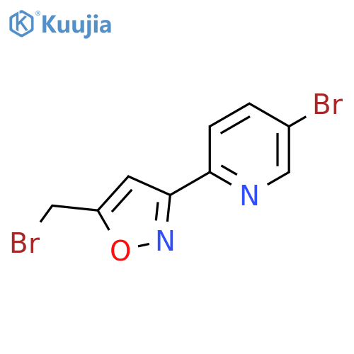 5-Bromo-2-(5-bromomethyl-isoxazol-3-yl)-pyridine structure