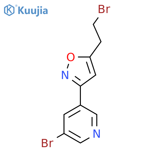5-(2-Bromoethyl)-3-(5-bromopyridin-3-yl)isoxazole structure
