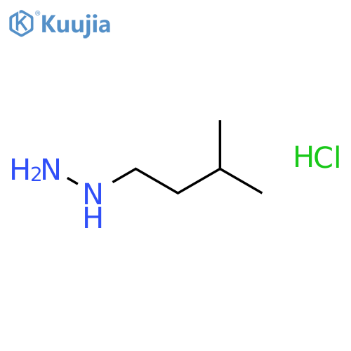 (3-Methylbutyl)hydrazine Hydrochloride structure