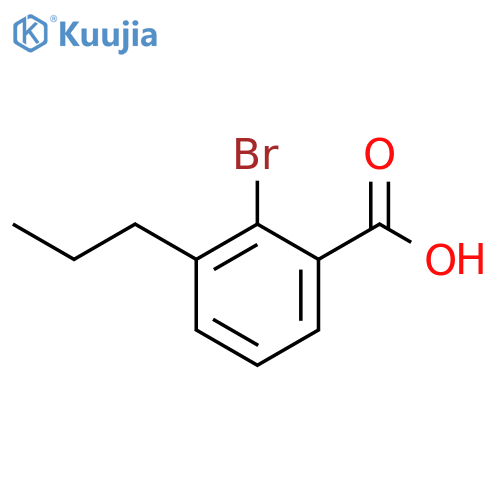 Benzoic acid, 2-bromo-3-propyl- structure