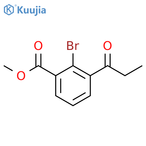 Methyl 2-bromo-3-propionylbenzoate structure