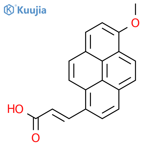 2-Propenoic acid, 3-(6-methoxy-1-pyrenyl)- structure