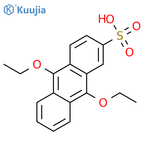 2-Anthracenesulfonic acid, 9,10-diethoxy- structure