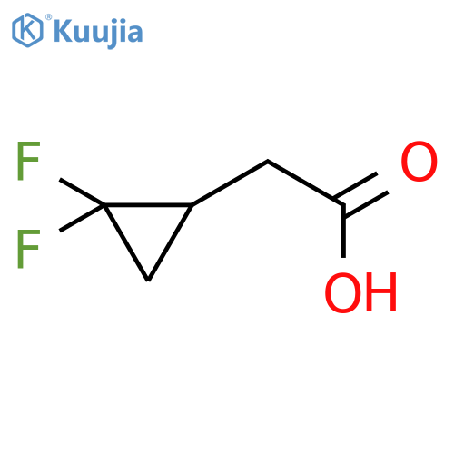 2-(2,2-Difluorocyclopropyl)acetic acid structure