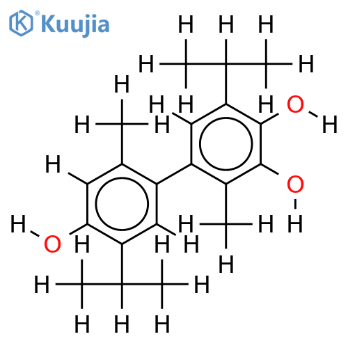 3-Deoxy-3,3',4,4'-Tetrahydroxy-5,5'-diisopropyl-2,2'-dimethylbiphenyl structure