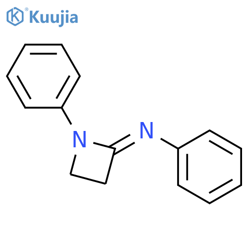 Benzenamine, N-(1-phenyl-2-azetidinylidene)- structure