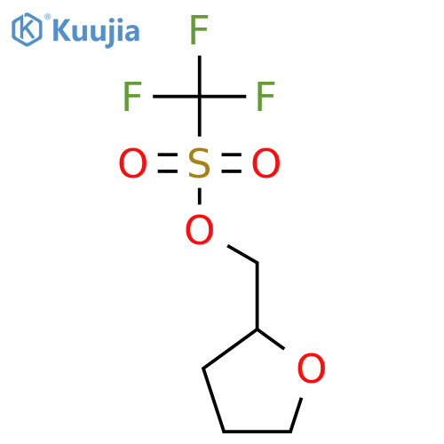 Methanesulfonic acid, trifluoro-, (tetrahydro-2-furanyl)methyl ester structure