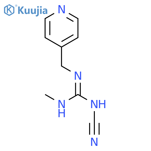 GUANIDINE, N-CYANO-N'-METHYL-N''-(4-PYRIDINYLMETHYL)- structure