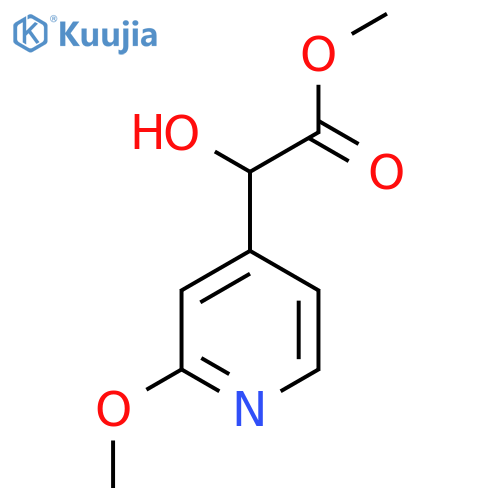 methyl 2-hydroxy-2-(2-methoxypyridin-4-yl)acetate structure