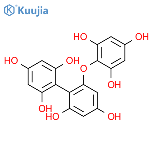[1,1'-Biphenyl]-2,2',4,4',6-pentol,6'-(2,4,6-trihydroxyphenoxy)- structure