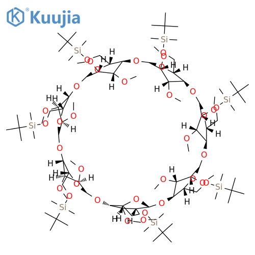 Heptakis(2,3-di-O-methyl-6-O-tert-butyldimethylsilyl)-b-cyclodextrin structure