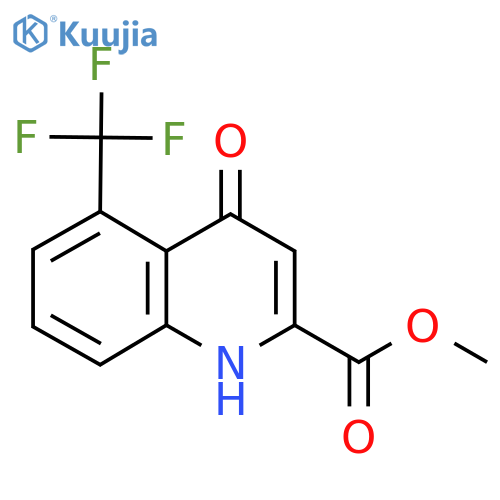 Methyl 4-oxo-5-(trifluoromethyl)-1,4-dihydroquinoline-2-carboxylate structure