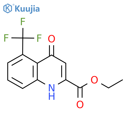 Ethyl 4-oxo-5-(trifluoromethyl)-1,4-dihydroquinoline-2-carboxylate structure