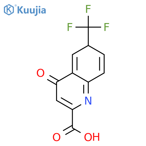 1,4-dihydro-4-oxo-6-(trifluoromethyl)-2-Quinolinecarboxylic acid structure