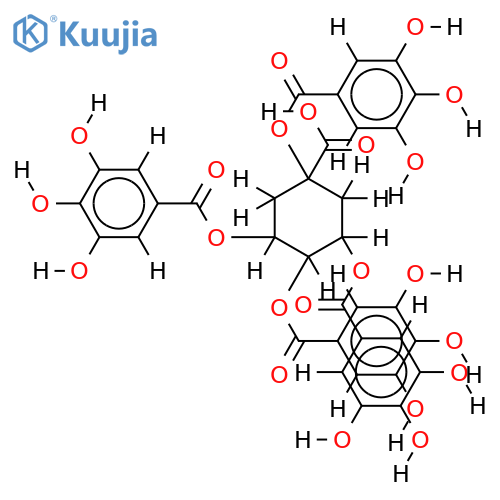 1,3,4,5-Tetra-O-galloylquinic acid structure