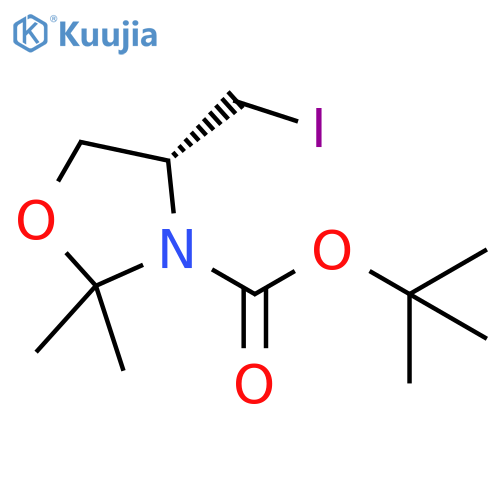 (R)-N-Boc-4-(iodomethyl)-2,2-dimethyloxazolidine structure