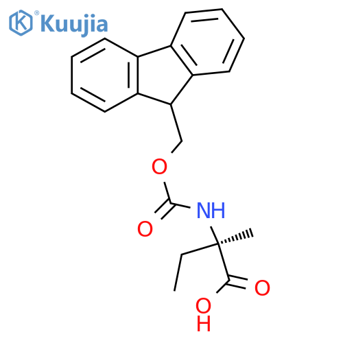 (R)-2-((((9H-Fluoren-9-yl)methoxy)carbonyl)amino)-2-methylbutanoic Acid structure