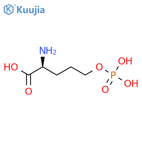 Norvaline, 5-(phosphonooxy)- structure