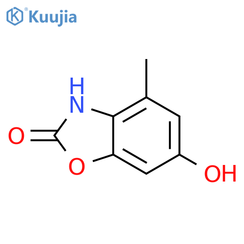 6-hydroxy-4-methyl-2,3-dihydro-1,3-benzoxazol-2-one structure