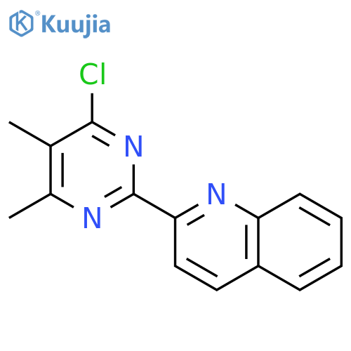 Quinoline, 2-(4-chloro-5,6-dimethyl-2-pyrimidinyl)- structure