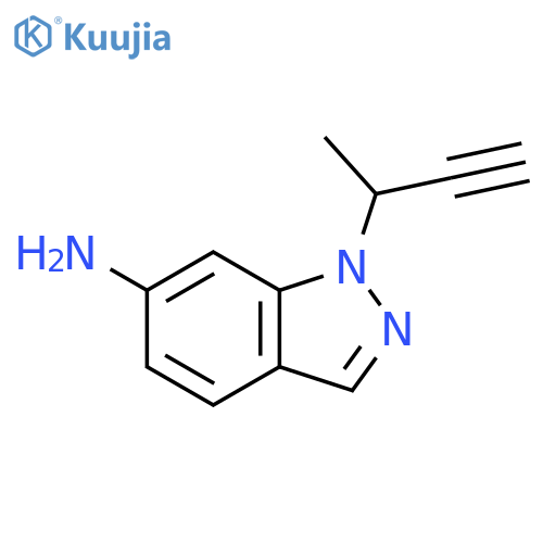1H-Indazol-6-amine, 1-(1-methyl-2-propynyl)- structure