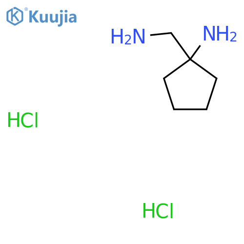 1-(Aminomethyl)cyclopentan-1-amine dihydrochloride structure
