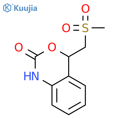 2H-3,1-Benzoxazin-2-one, 1,4-dihydro-4-[(methylsulfonyl)methyl]-, (±)- structure