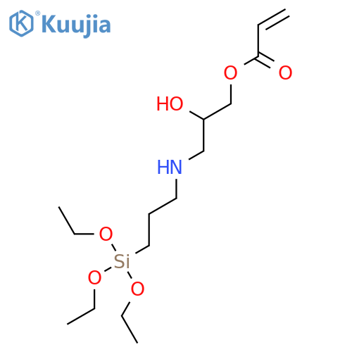 2-Hydroxy-3-((3-(triethoxysilyl)propyl)amino)propyl acrylate structure