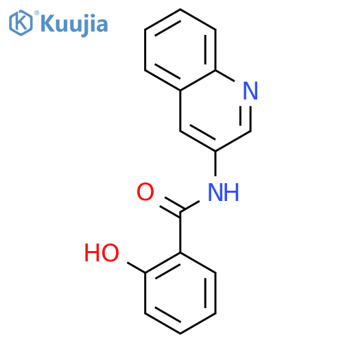 Benzamide,2-hydroxy-N-3-quinolinyl- structure