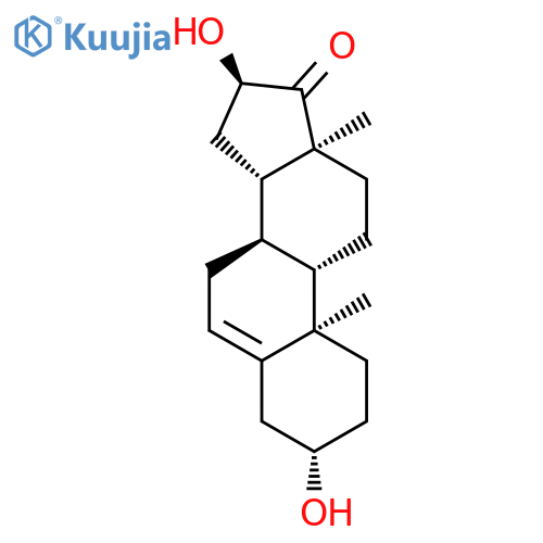 Androst-5-en-17-one,3,16-dihydroxy-, (3b,16a)- structure