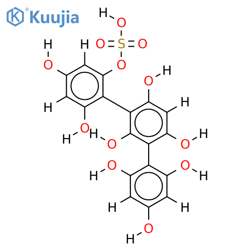 2-O-Sulfate-[1,1':3',1"-Terphenyl]-2,2',2'',4,4',4",6,6'6"-nonol,9CI structure
