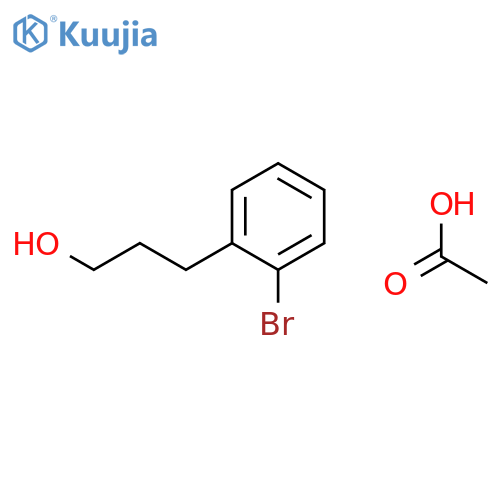 Benzenepropanol, 2-bromo-, acetate structure