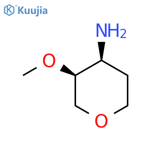 (3S,4S)-3-methoxyoxan-4-amine structure