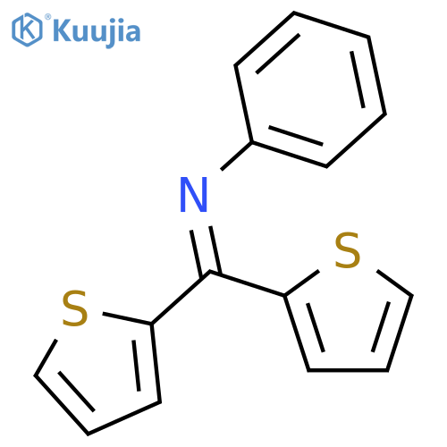 Benzenamine, N-(di-2-thienylmethylene)- structure