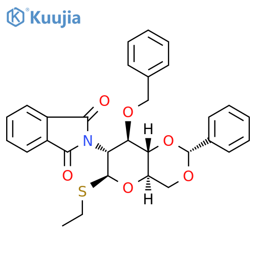 Ethyl 3-O-benyl-4,6-O-(R)-phenylmethylene-1-thio-a-D-Mannopyranoside structure