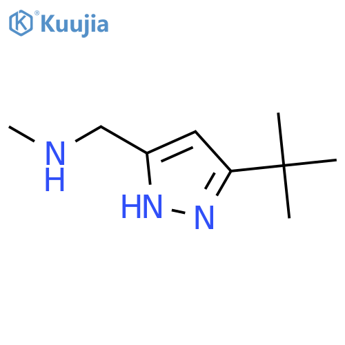 (5-tert-butyl-1H-pyrazol-3-yl)methyl(methyl)amine structure