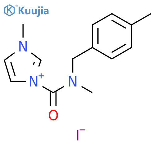 3-Methyl-1-{methyl(4-methylphenyl)methylcarbamoyl}-1H-imidazol-3-ium Iodide structure