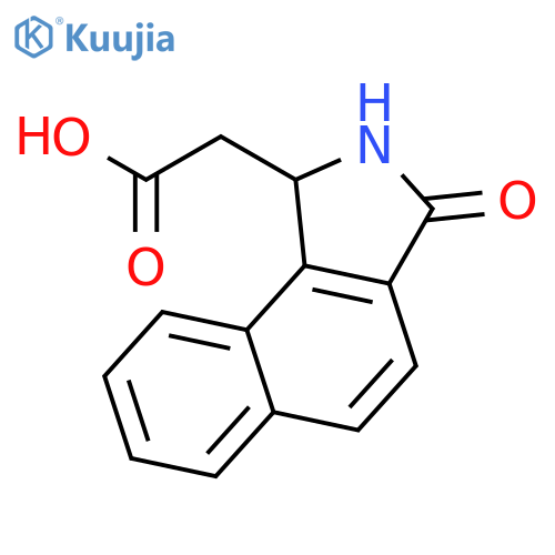 1H-Benz[e]isoindole-1-acetic acid, 2,3-dihydro-3-oxo- structure
