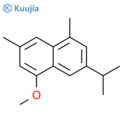 Naphthalene, 1-methoxy-3,5-dimethyl-7-(1-methylethyl)- structure