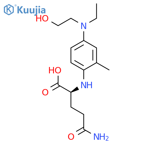 L-Glutamine, N-[4-[ethyl(2-hydroxyethyl)amino]-2-methylphenyl]- structure