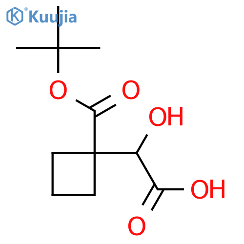 2-(1-{(tert-butoxy)carbonylamino}cyclobutyl)-2-hydroxyacetic acid structure