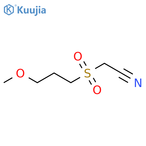 2-(3-methoxypropanesulfonyl)acetonitrile structure