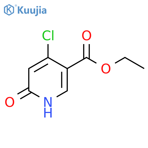 4-Chloro-6-hydroxypyridine-3-carboxylic acid ethyl ester structure