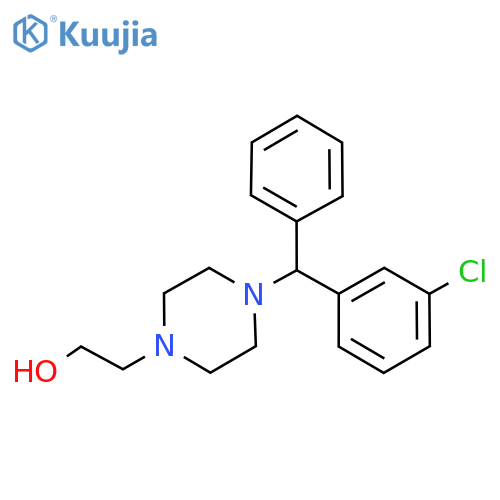 2-4-(3-Chlorophenyl)(phenyl)methylpiperazin-1-ylethanol structure