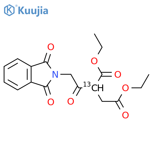 2-(1,3-Dihydro-1,3-dioxo-2H-isoindol-2-yl)acetyl-butanedioic-2-13C Acid Diethyl Ester structure