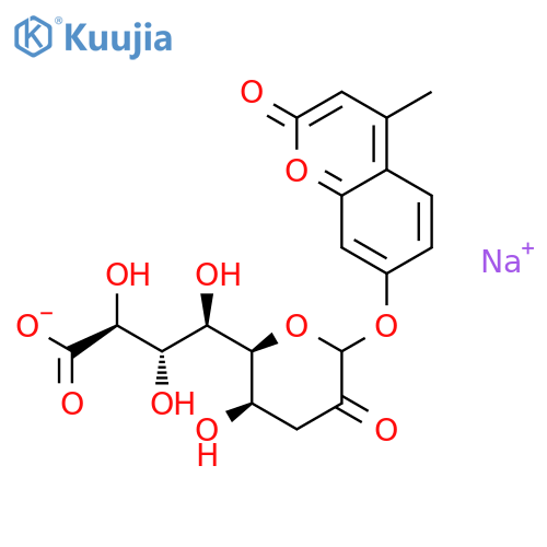 4-Methylumbelliferyl 3-Deoxy-D-glycero-D-galacto-2-nonulosonic Acid, Sodium Salt structure