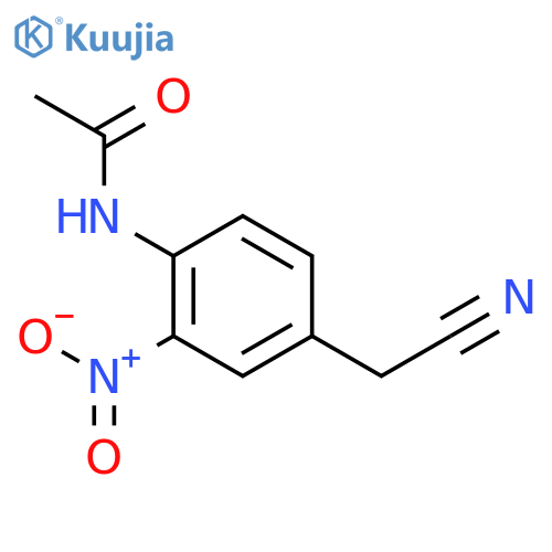 N-(4-(Cyanomethyl)-2-nitrophenyl)acetamide structure