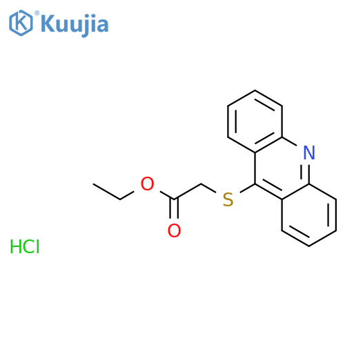ACETIC ACID, (9-ACRIDINYLTHIO)-, ETHYL ESTER, HYDROCHLORIDE structure