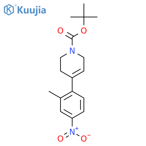 tert-butyl 4-(2-methyl-4-nitrophenyl)-5,6-dihydropyridine-1(2H)-carboxylate structure