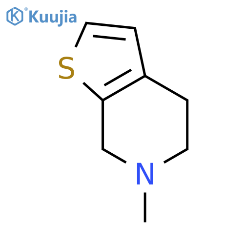 Thieno[2,3-c]pyridine, 4,5,6,7-tetrahydro-6-methyl- structure